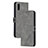 Leather Case Stands Flip Cover Holder H02X for Xiaomi Redmi 9AT Gray