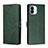 Leather Case Stands Flip Cover Holder H02X for Xiaomi Redmi A2 Plus Green