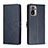 Leather Case Stands Flip Cover Holder H02X for Xiaomi Redmi Note 10 4G