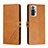 Leather Case Stands Flip Cover Holder H02X for Xiaomi Redmi Note 10 Pro 4G