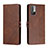 Leather Case Stands Flip Cover Holder H02X for Xiaomi Redmi Note 10T 5G