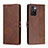 Leather Case Stands Flip Cover Holder H02X for Xiaomi Redmi Note 11 4G (2022)