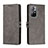 Leather Case Stands Flip Cover Holder H02X for Xiaomi Redmi Note 11T 5G Gray