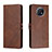 Leather Case Stands Flip Cover Holder H02X for Xiaomi Redmi Note 9 5G