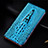 Leather Case Stands Flip Cover Holder H03P for Realme 10 Pro+ Plus 5G Sky Blue