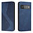 Leather Case Stands Flip Cover Holder H03X for Google Pixel 6 Pro 5G Blue