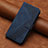 Leather Case Stands Flip Cover Holder H03X for Huawei Honor 70 Pro 5G Blue