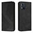 Leather Case Stands Flip Cover Holder H03X for Motorola Moto E13 Black