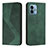 Leather Case Stands Flip Cover Holder H03X for Motorola Moto G 5G (2023) Green