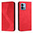 Leather Case Stands Flip Cover Holder H03X for Motorola Moto G Stylus (2023) 4G Red