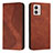 Leather Case Stands Flip Cover Holder H03X for Motorola Moto G53 5G