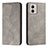 Leather Case Stands Flip Cover Holder H03X for Motorola Moto G53 5G