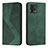 Leather Case Stands Flip Cover Holder H03X for Motorola Moto G72 Green