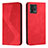 Leather Case Stands Flip Cover Holder H03X for Motorola Moto G72 Red