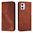 Leather Case Stands Flip Cover Holder H03X for Motorola Moto G73 5G