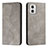 Leather Case Stands Flip Cover Holder H03X for Motorola Moto G73 5G