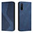 Leather Case Stands Flip Cover Holder H03X for OnePlus Nord CE 5G Blue