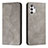 Leather Case Stands Flip Cover Holder H03X for Samsung Galaxy A13 4G Gray