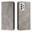 Leather Case Stands Flip Cover Holder H03X for Samsung Galaxy A33 5G Gray