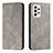 Leather Case Stands Flip Cover Holder H03X for Samsung Galaxy A53 5G Gray