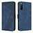 Leather Case Stands Flip Cover Holder H03X for Sony Xperia 10 IV Blue