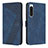 Leather Case Stands Flip Cover Holder H03X for Sony Xperia 5 IV Blue