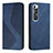 Leather Case Stands Flip Cover Holder H03X for Xiaomi Mi 10S 5G Blue