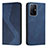 Leather Case Stands Flip Cover Holder H03X for Xiaomi Mi 11T 5G Blue