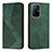 Leather Case Stands Flip Cover Holder H03X for Xiaomi Mi 11T 5G Green