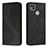 Leather Case Stands Flip Cover Holder H03X for Xiaomi POCO C3 Black