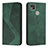 Leather Case Stands Flip Cover Holder H03X for Xiaomi POCO C3 Green