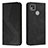 Leather Case Stands Flip Cover Holder H03X for Xiaomi POCO C31 Black