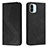 Leather Case Stands Flip Cover Holder H03X for Xiaomi Poco C50 Black