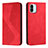Leather Case Stands Flip Cover Holder H03X for Xiaomi Poco C50 Red