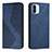 Leather Case Stands Flip Cover Holder H03X for Xiaomi Poco C51 Blue