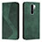 Leather Case Stands Flip Cover Holder H03X for Xiaomi Poco M2 Green