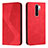 Leather Case Stands Flip Cover Holder H03X for Xiaomi Poco M2 Red