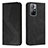 Leather Case Stands Flip Cover Holder H03X for Xiaomi Poco M4 Pro 5G Black