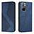 Leather Case Stands Flip Cover Holder H03X for Xiaomi Poco M4 Pro 5G Blue