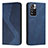 Leather Case Stands Flip Cover Holder H03X for Xiaomi Poco X4 NFC Blue