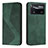 Leather Case Stands Flip Cover Holder H03X for Xiaomi Poco X4 Pro 5G Green