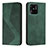 Leather Case Stands Flip Cover Holder H03X for Xiaomi Redmi 10 India Green