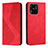 Leather Case Stands Flip Cover Holder H03X for Xiaomi Redmi 10 India Red