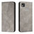 Leather Case Stands Flip Cover Holder H03X for Xiaomi Redmi 10A 4G Gray