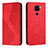 Leather Case Stands Flip Cover Holder H03X for Xiaomi Redmi 10X 4G Red