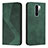 Leather Case Stands Flip Cover Holder H03X for Xiaomi Redmi 9 Prime India Green