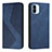 Leather Case Stands Flip Cover Holder H03X for Xiaomi Redmi A2 Plus Blue