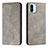 Leather Case Stands Flip Cover Holder H03X for Xiaomi Redmi A2 Plus Gray