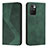 Leather Case Stands Flip Cover Holder H03X for Xiaomi Redmi Note 11 4G (2022) Green