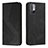 Leather Case Stands Flip Cover Holder H03X for Xiaomi Redmi Note 11 SE 5G Black